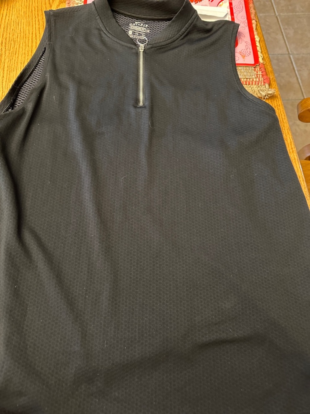 Nike Black Sleeveless Half-Zip Performance Tank